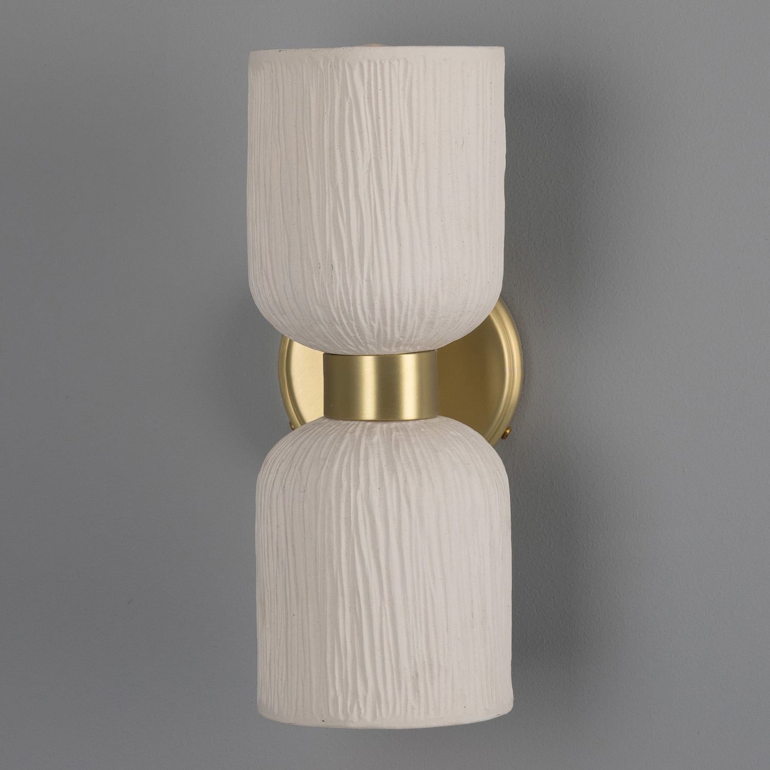 Sakura Ceramic & Brass Up/Down Wall Light