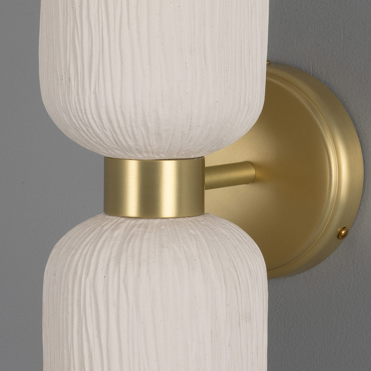Sakura Ceramic & Brass Up/Down Wall Light