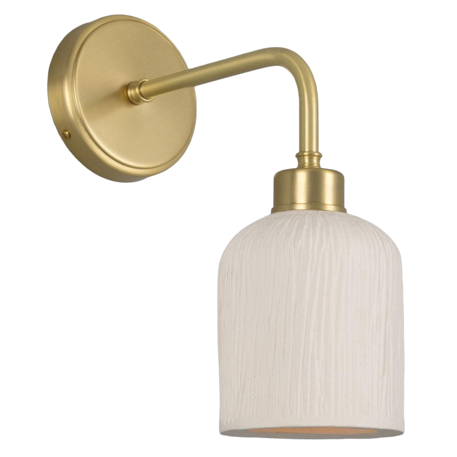 Osier Ceramic & Brass Wall Light