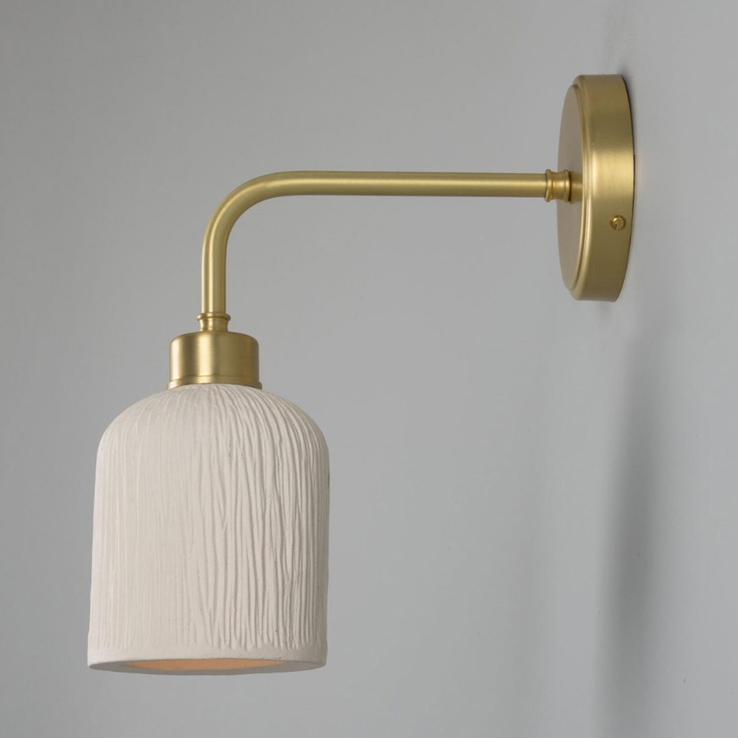 Osier Ceramic & Brass Wall Light