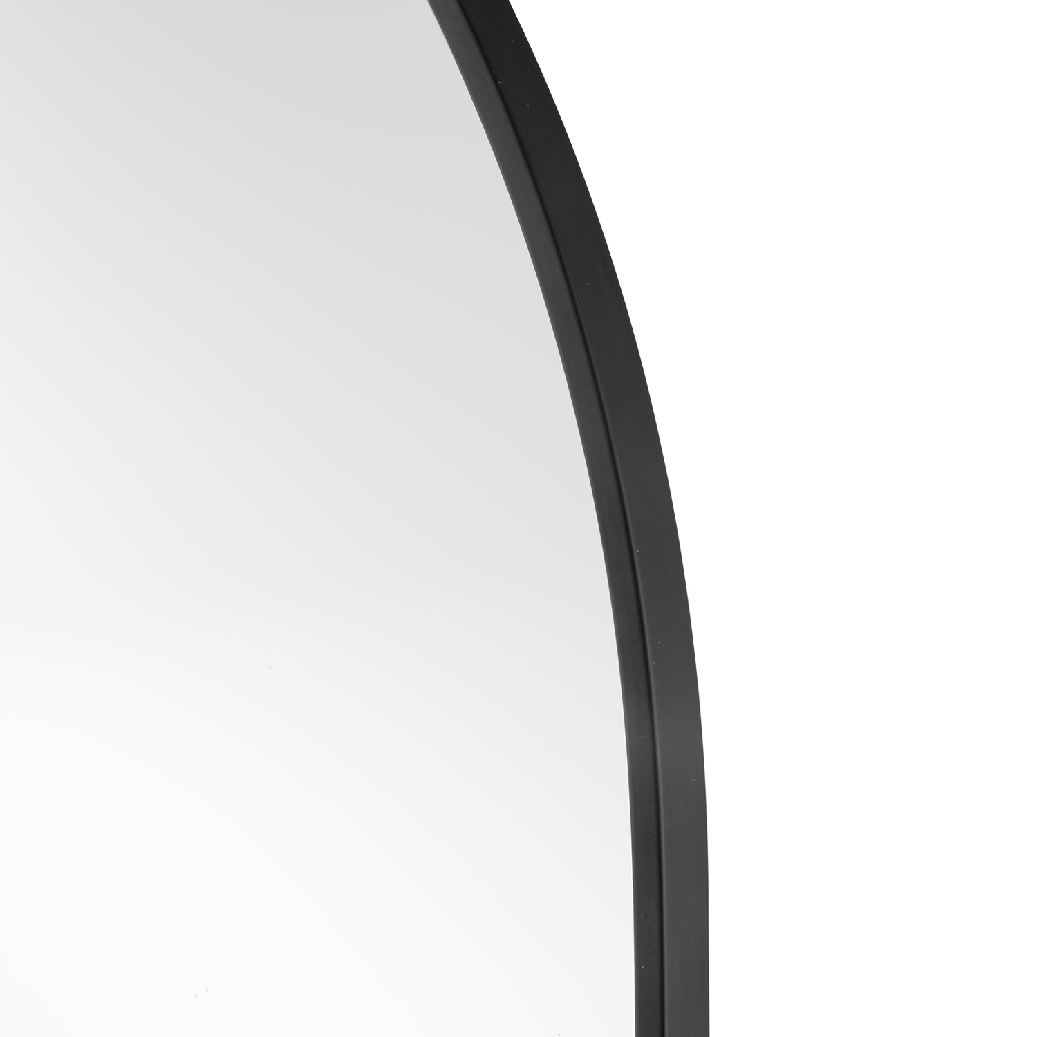 Black Superia Arch Stainless Steel Mirror