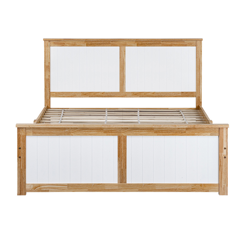 Dana Rubberwood Bed Frame with Drawers