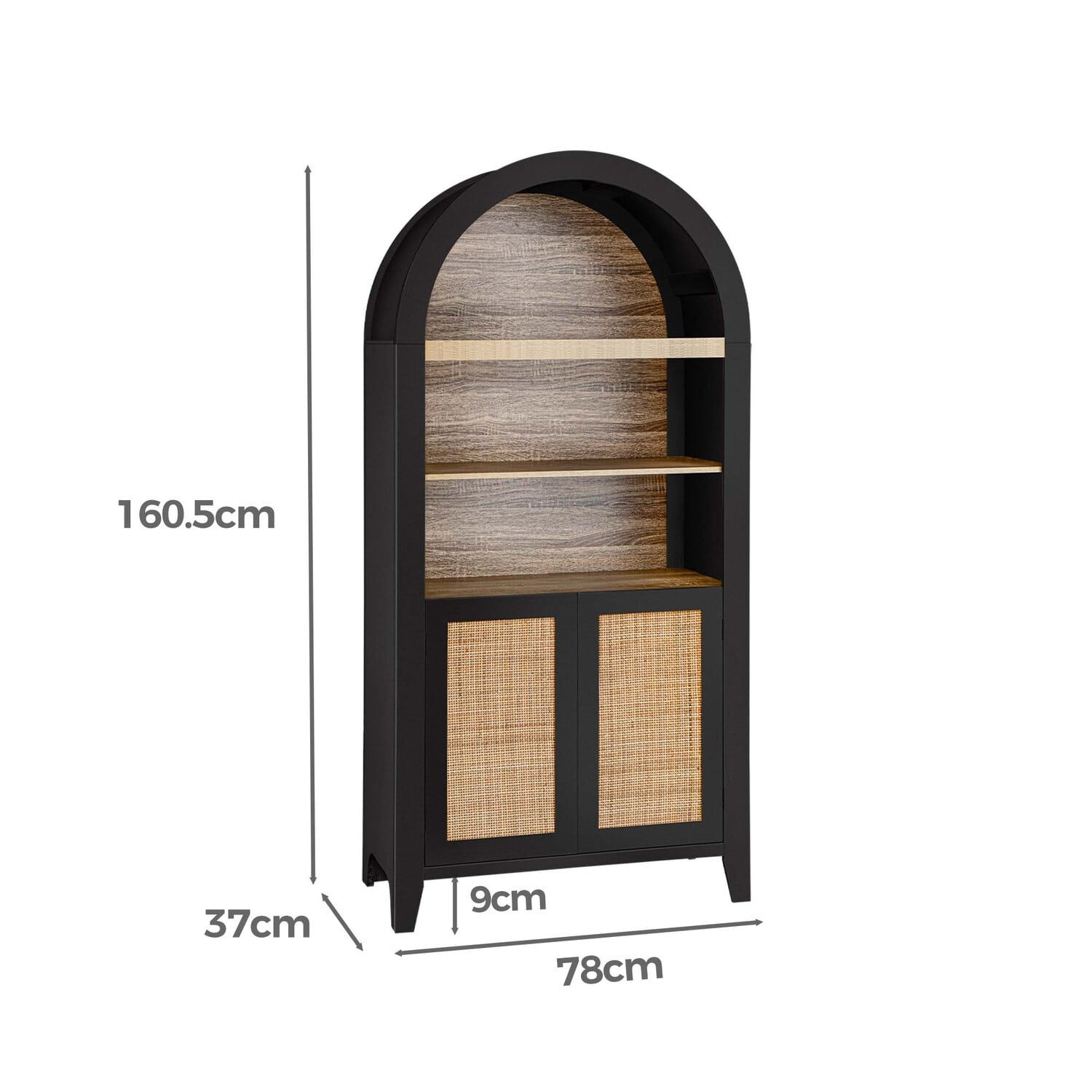 Amira Arched Bookcase