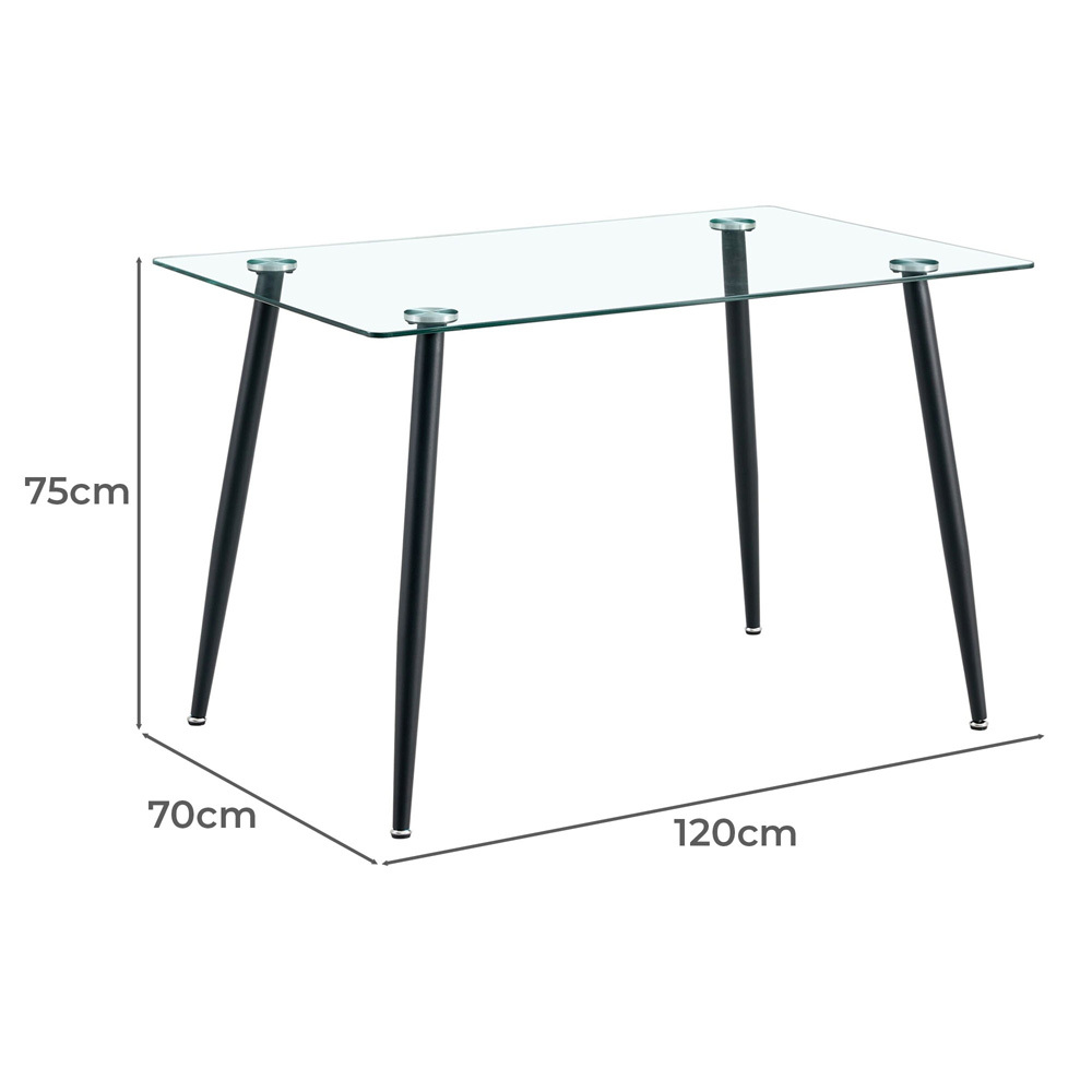 Brixton Glass Dining Table
