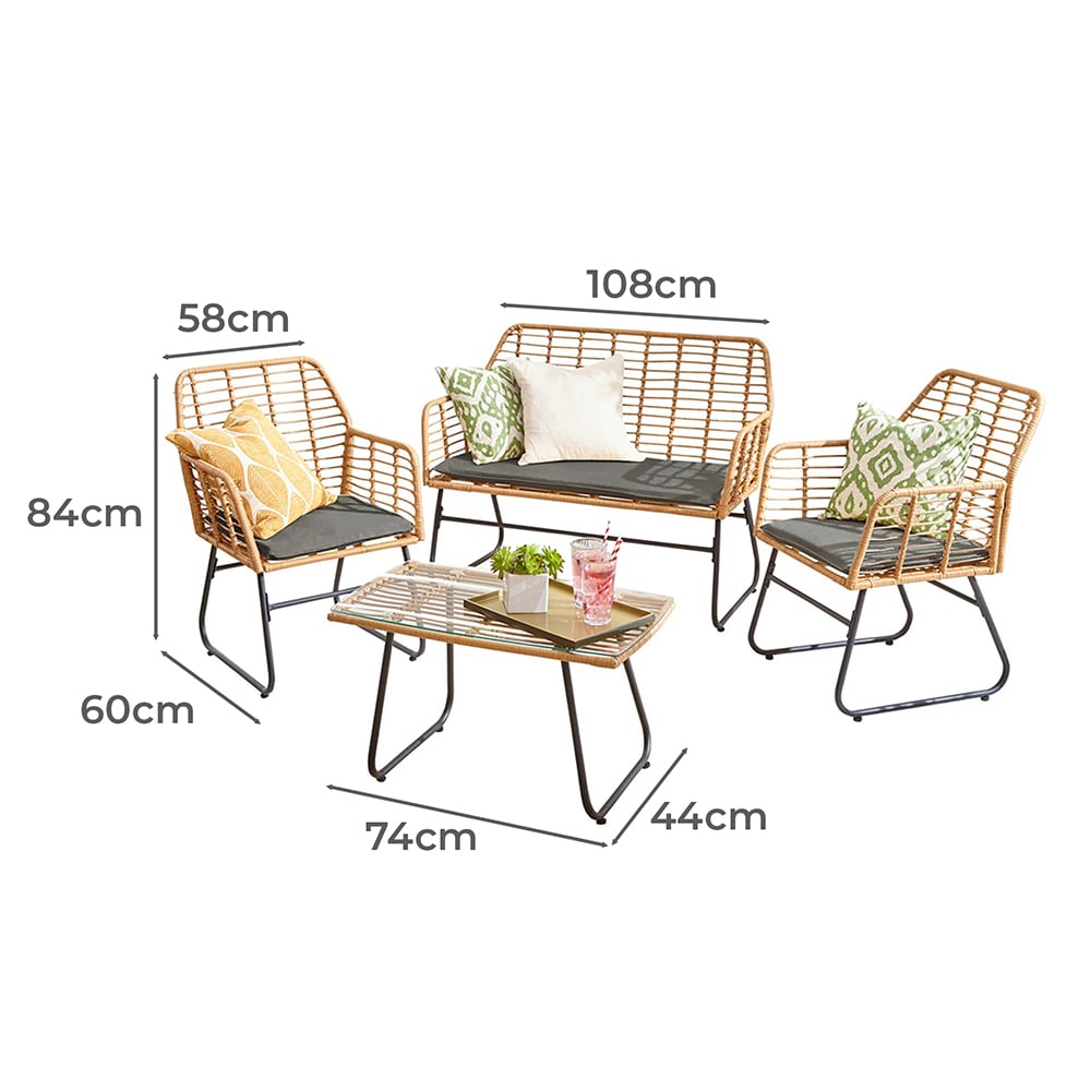 4 Seater Arias Outdoor Lounge Set