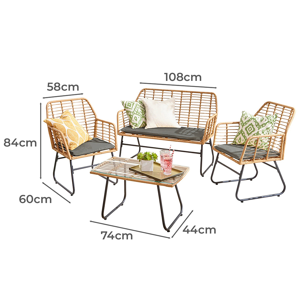 4 Seater Arias Outdoor Lounge Set