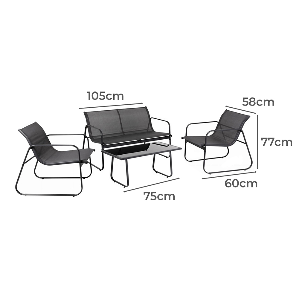 4 Seater Francis Outdoor Lounge Set