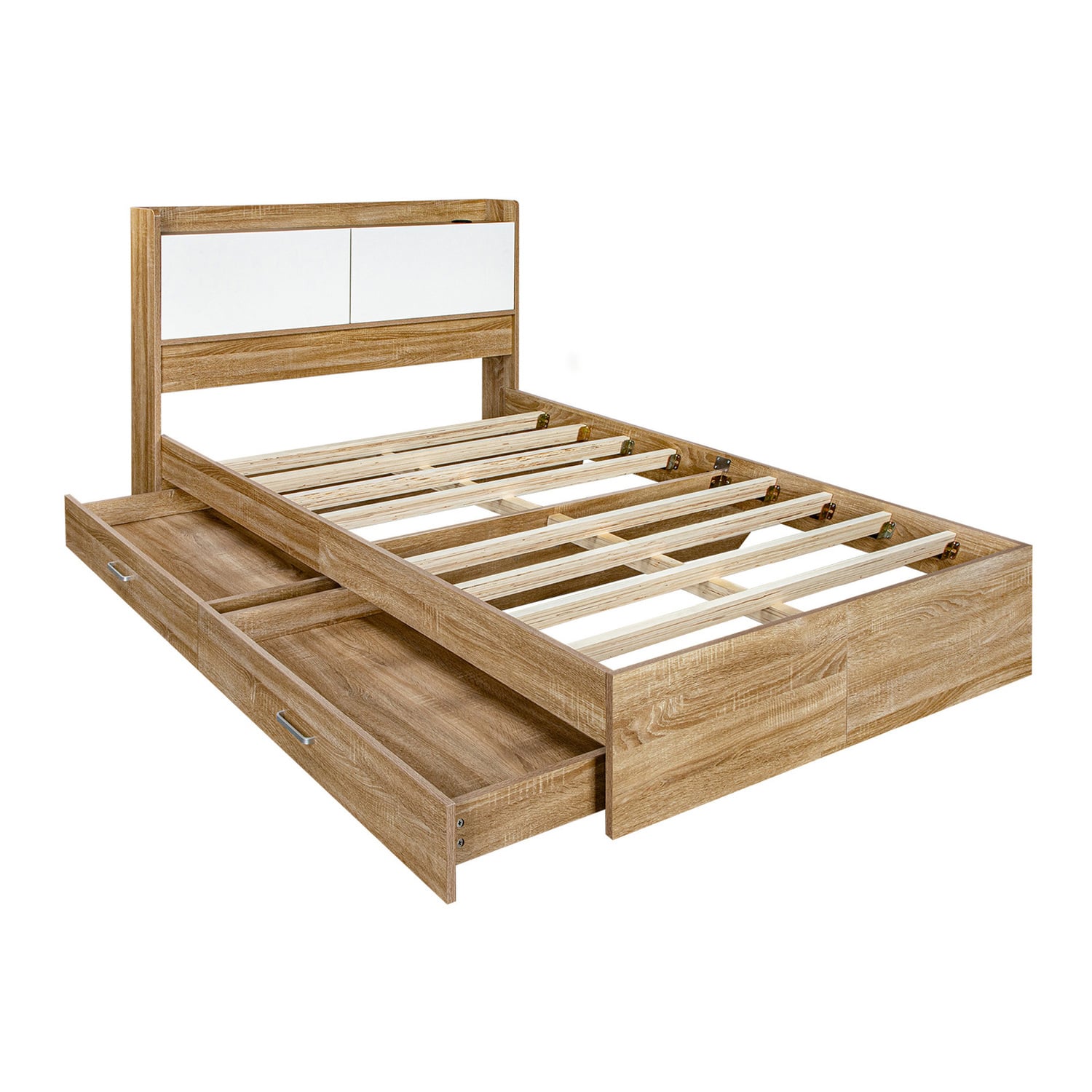 Otelia Bed with USB Port & Drawers