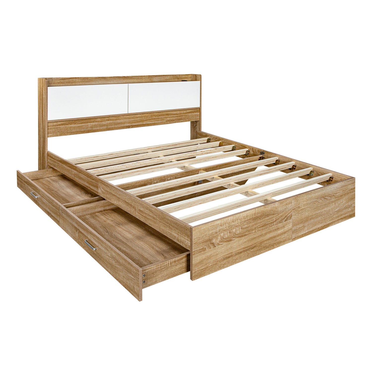 Otelia Bed with USB Port & Drawers