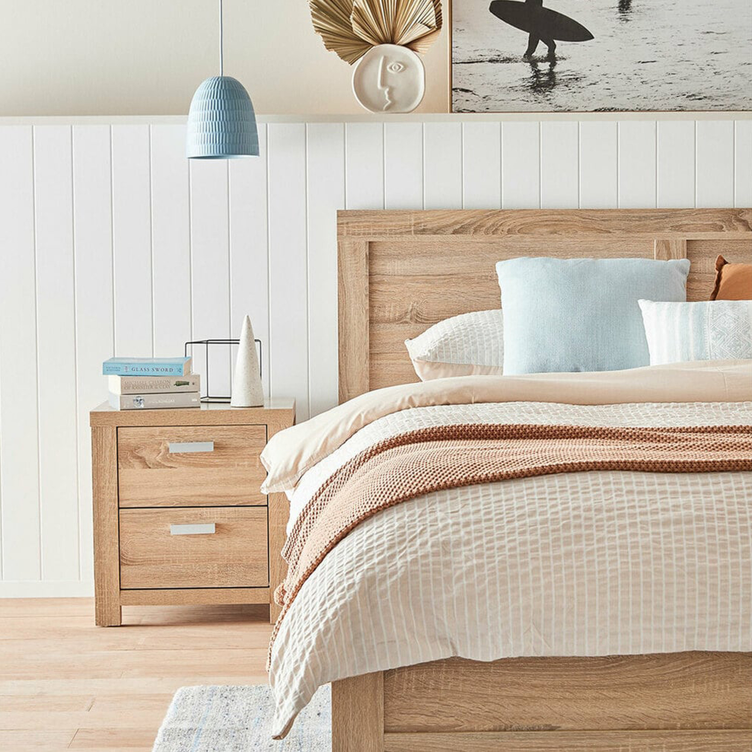 Reggie Oak Bedside Table