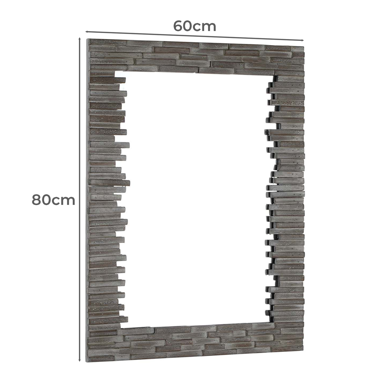 Burbank Paulownia Wood Wall Mirror