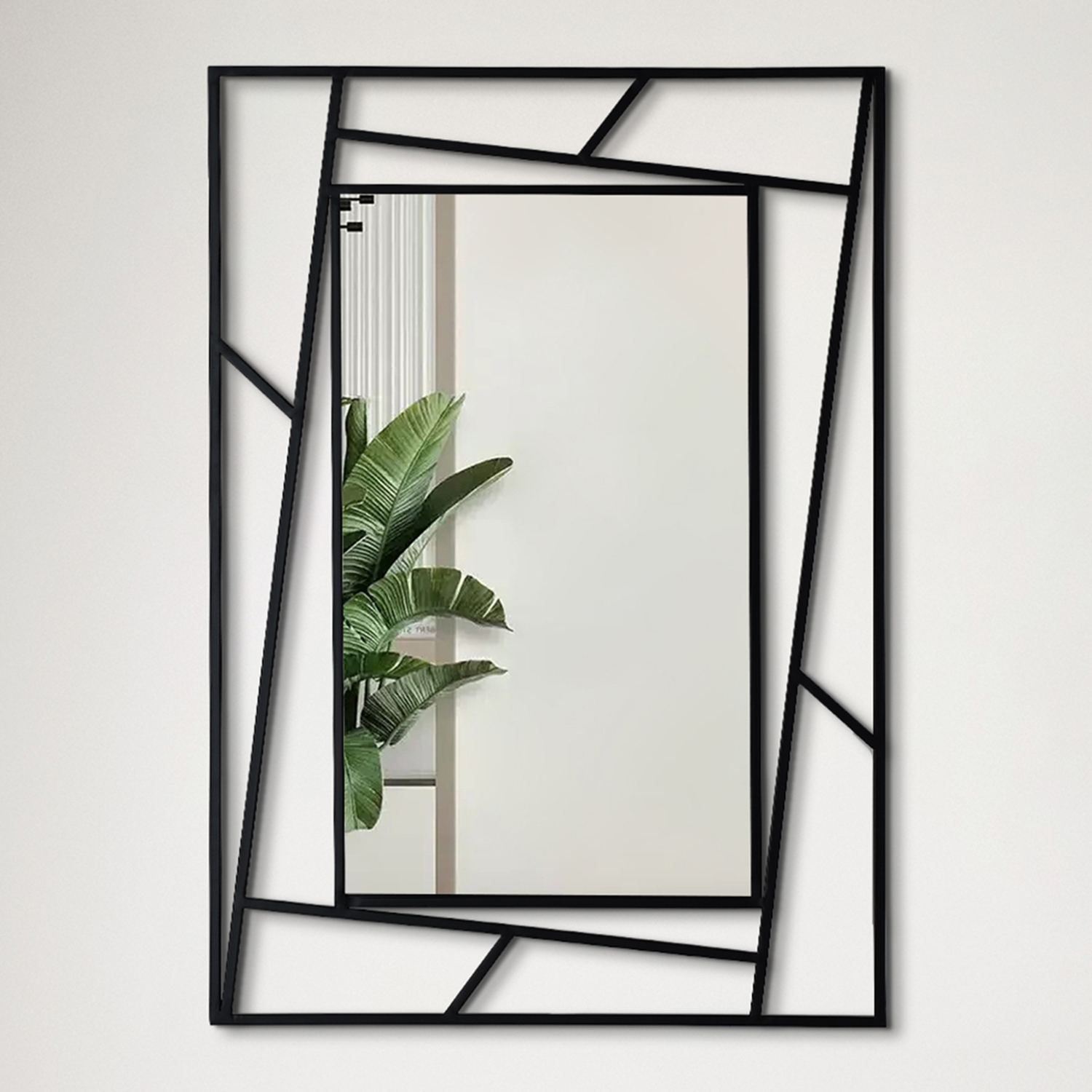 Fontana Rectangular Metal Wall Mirror