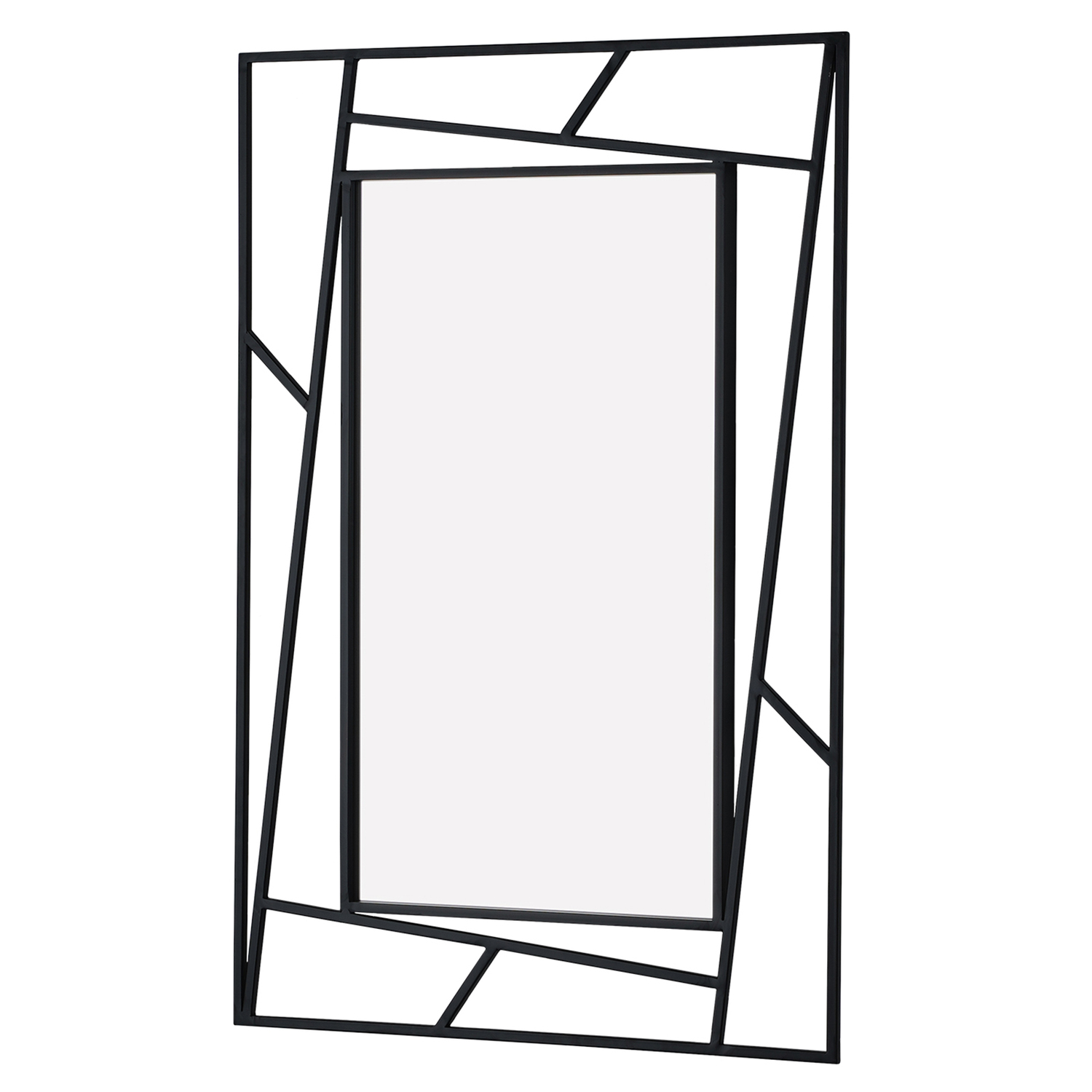 Fontana Rectangular Metal Wall Mirror