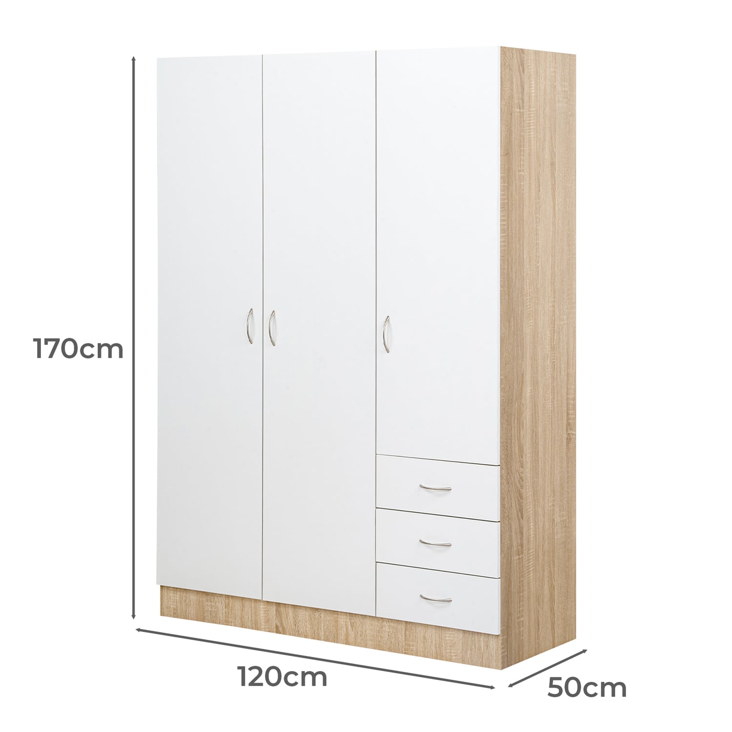 Jazmine 3 Door Wardrobe