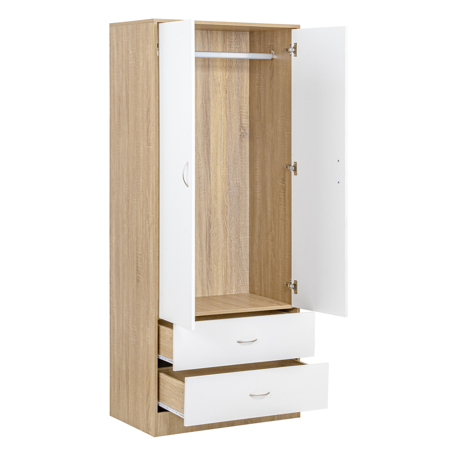 Jazmine 2 Door & 2 Drawer Wardrobe