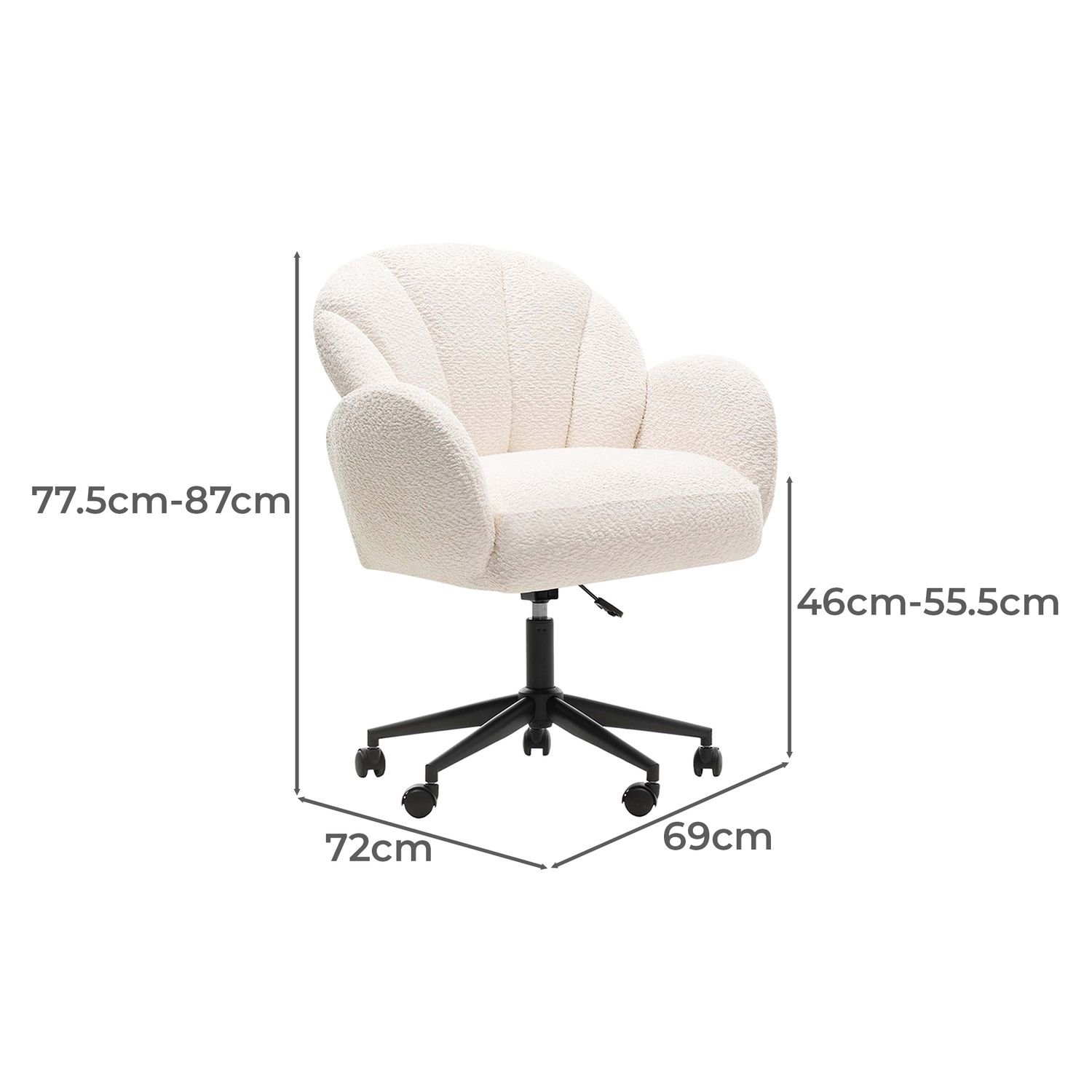 Walden Boucle Office Chair