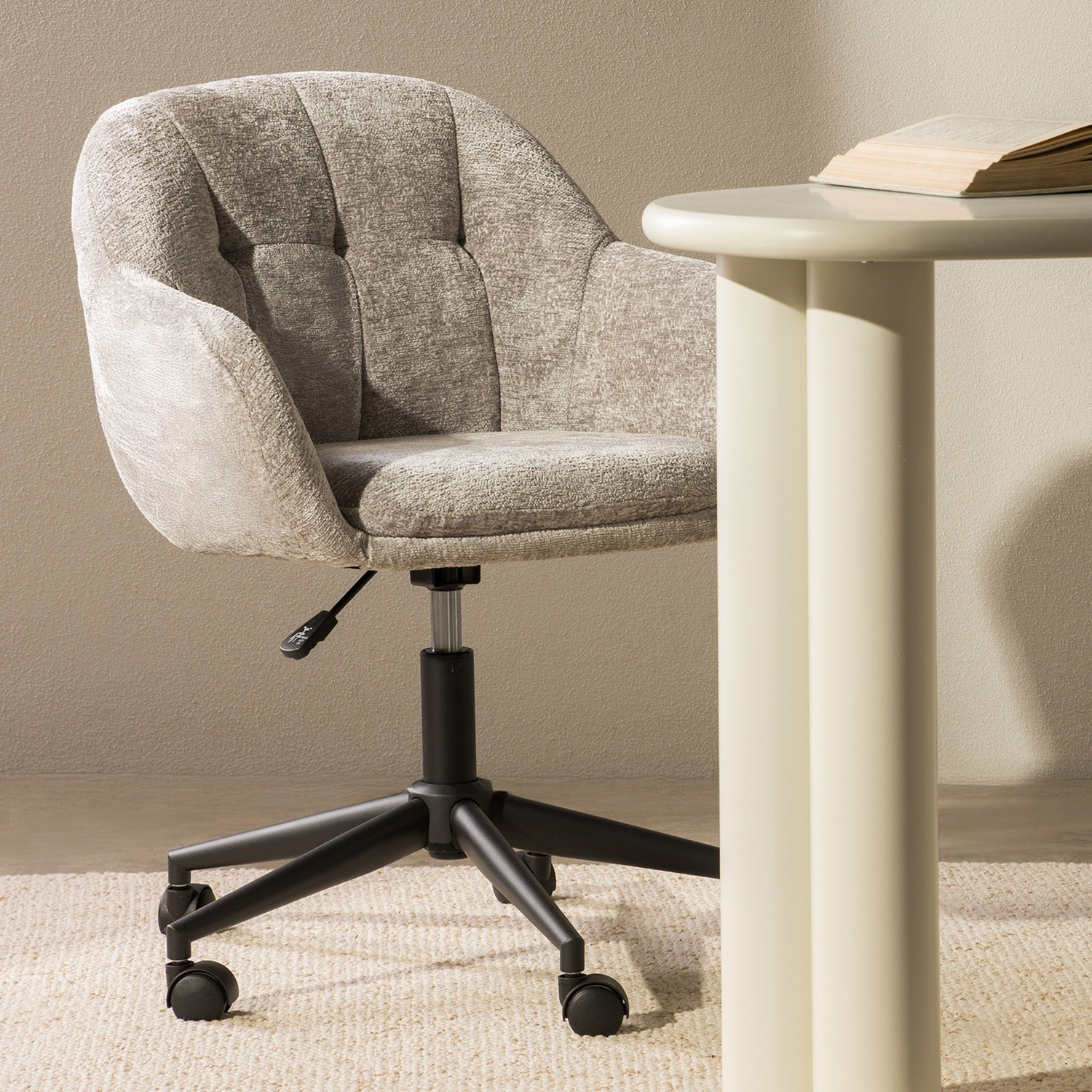 Harriet Linen-Look Office Chair