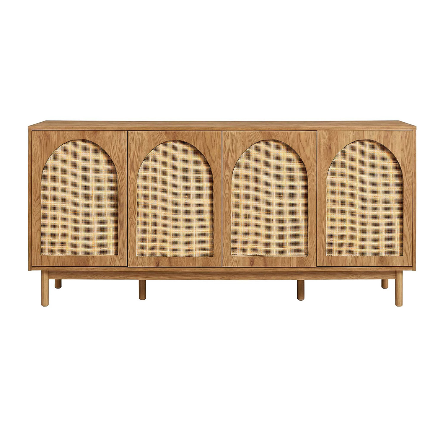 Evan 4 Door Rattan Sideboard