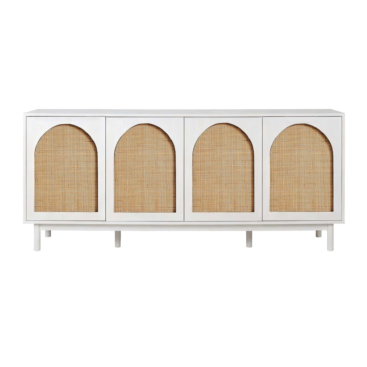 Evan 4 Door Rattan Sideboard