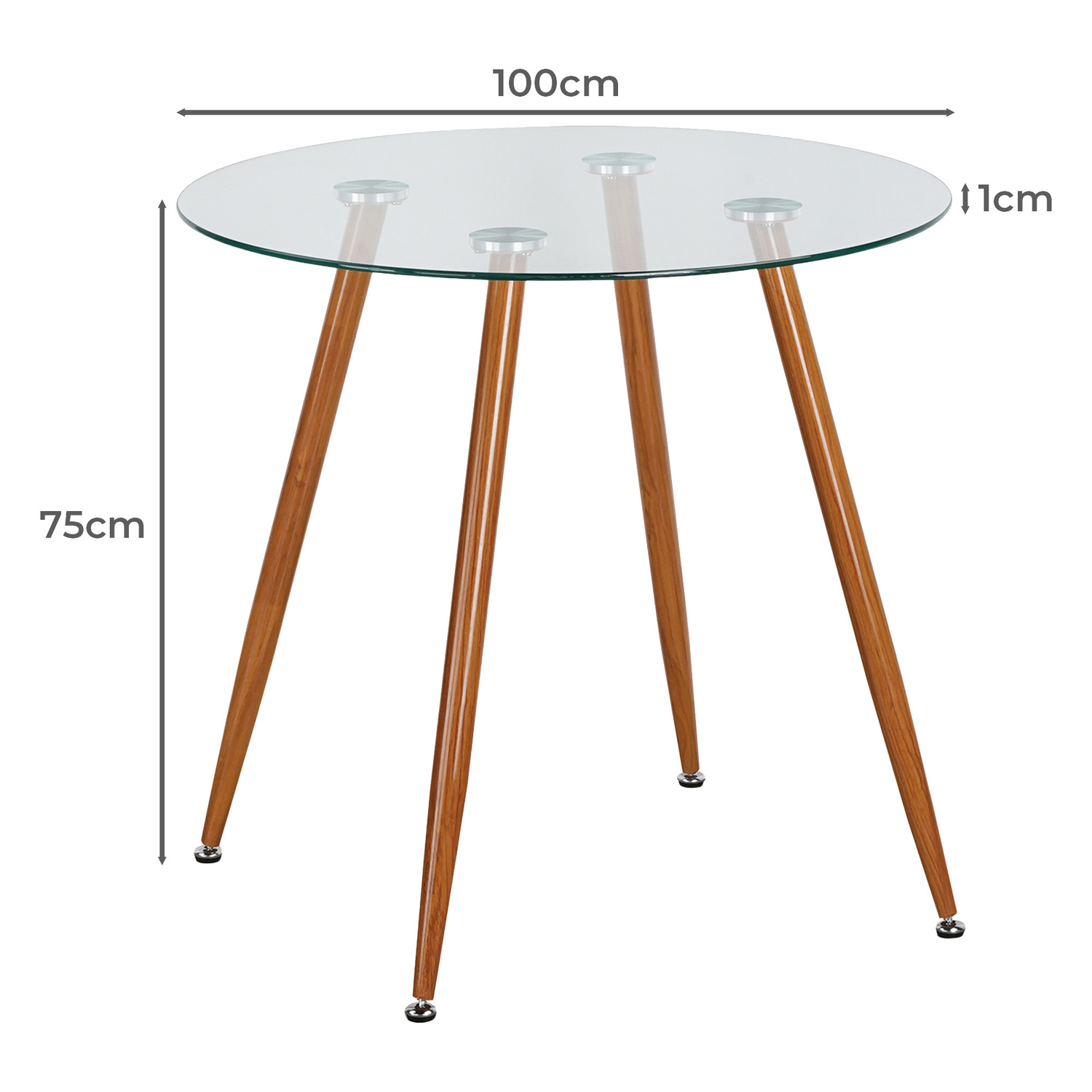4 Seater Natural Adeline Dining Table & Chair Set
