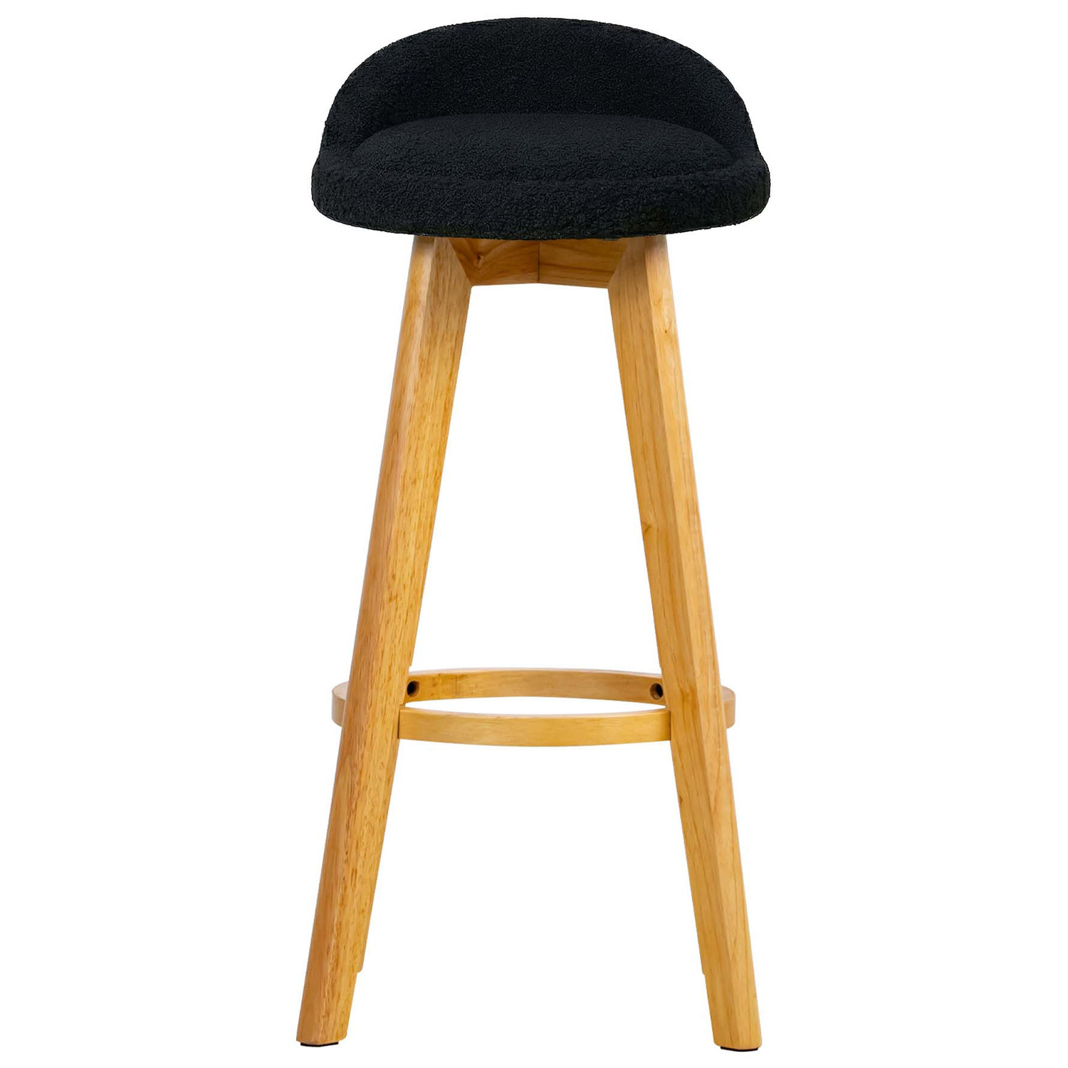 71.5cm Yuri Boucle Swivel Bar Stools