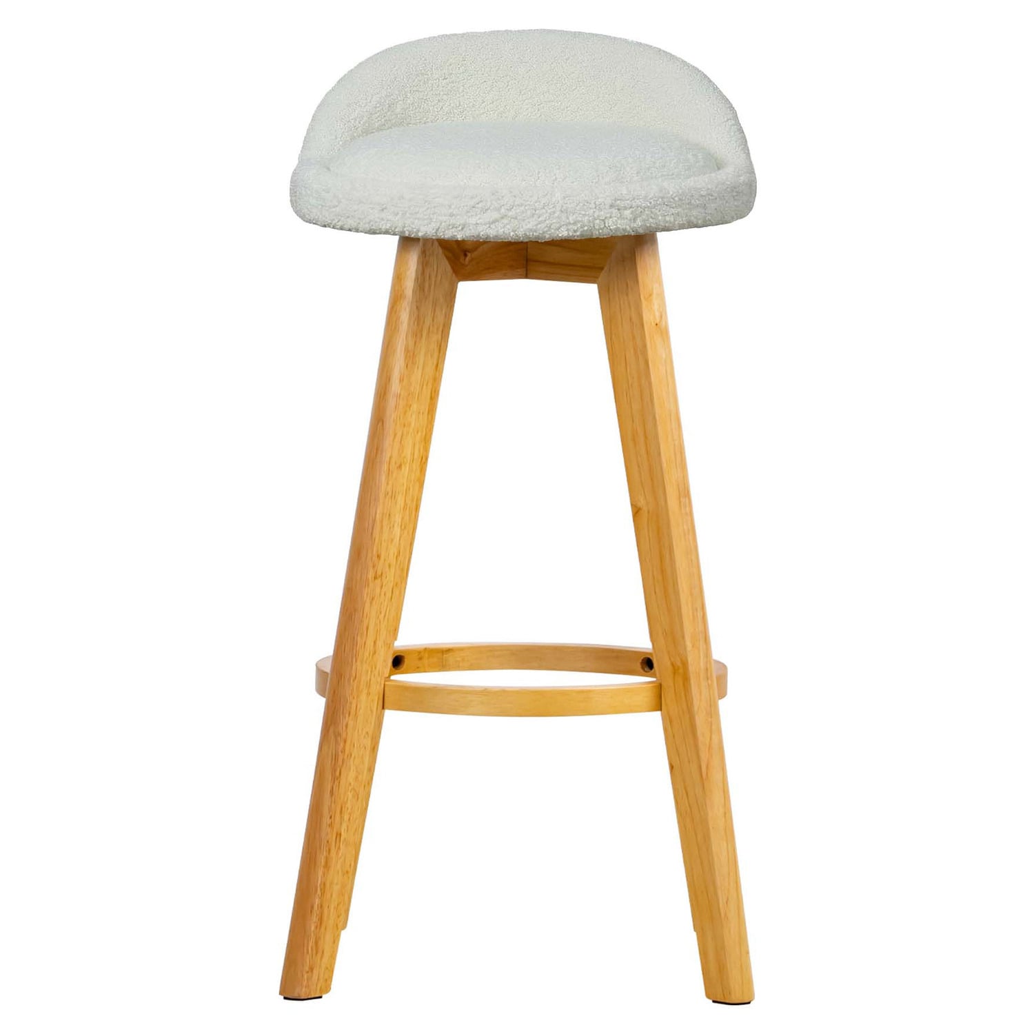 71.5cm Yuri Boucle Swivel Bar Stools