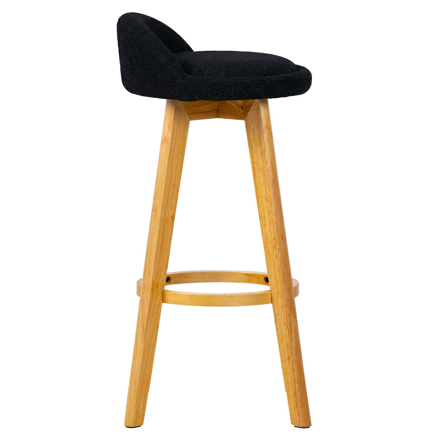 71.5cm Yuri Boucle Swivel Bar Stools