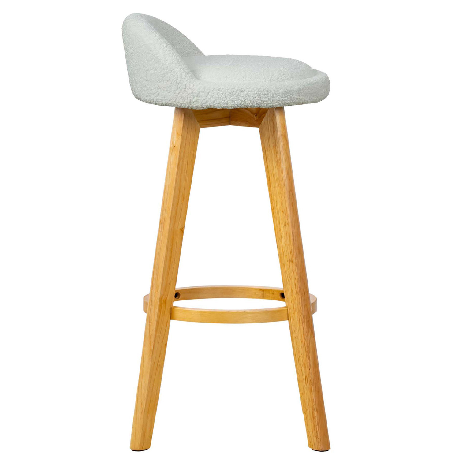 71.5cm Yuri Boucle Swivel Bar Stools