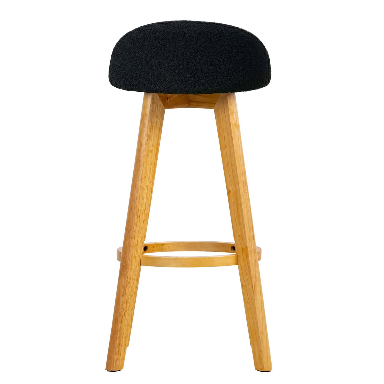 71.5cm Yuri Boucle Swivel Bar Stools