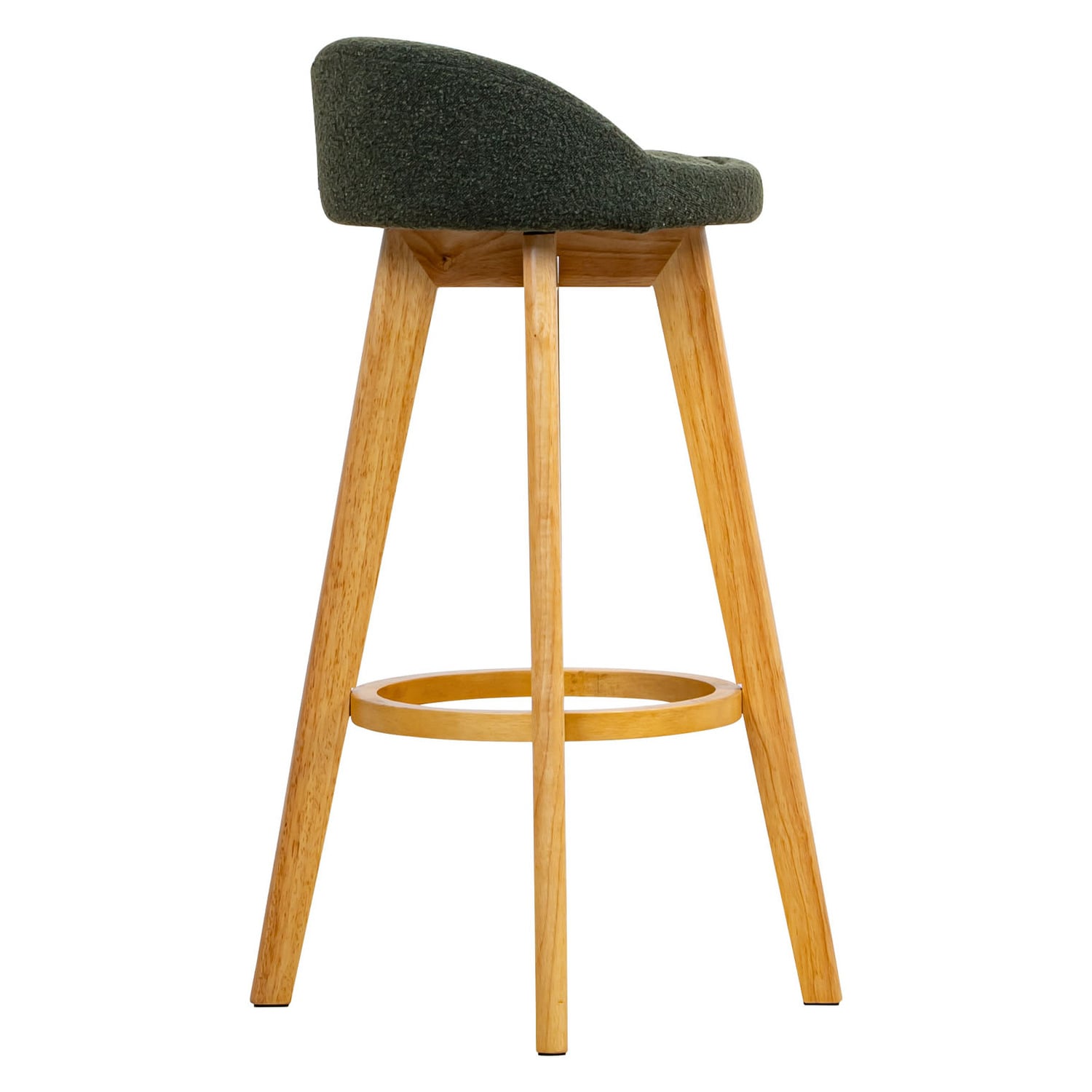 71.5cm Yuri Boucle Swivel Bar Stools