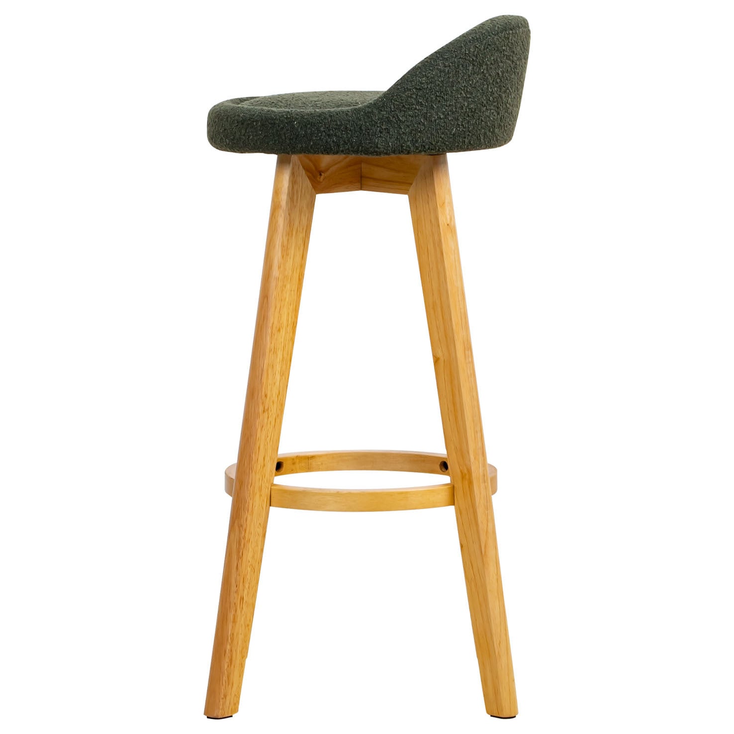 71.5cm Yuri Boucle Swivel Bar Stools