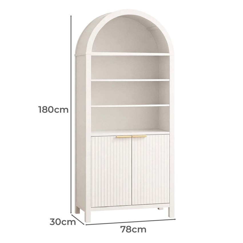 Apollon Arch 4 Shelf Bookcase