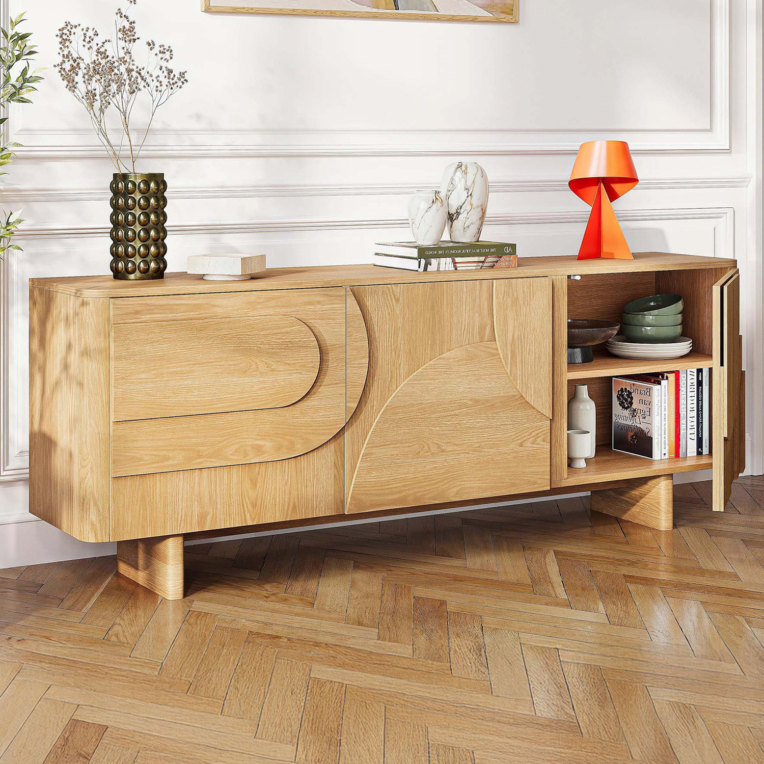 Kleon 3 Door Sideboard