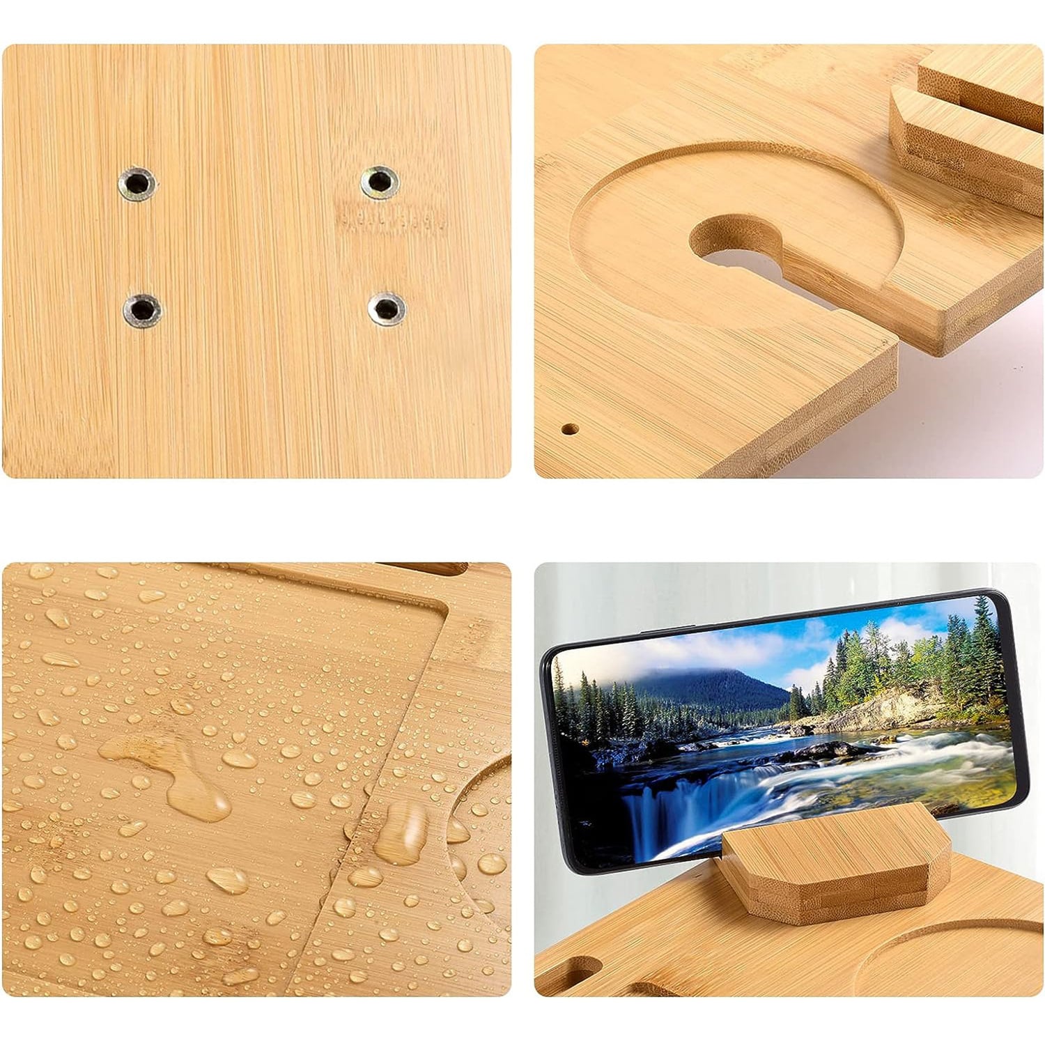 Nobi Bamboo & Steel Side Table