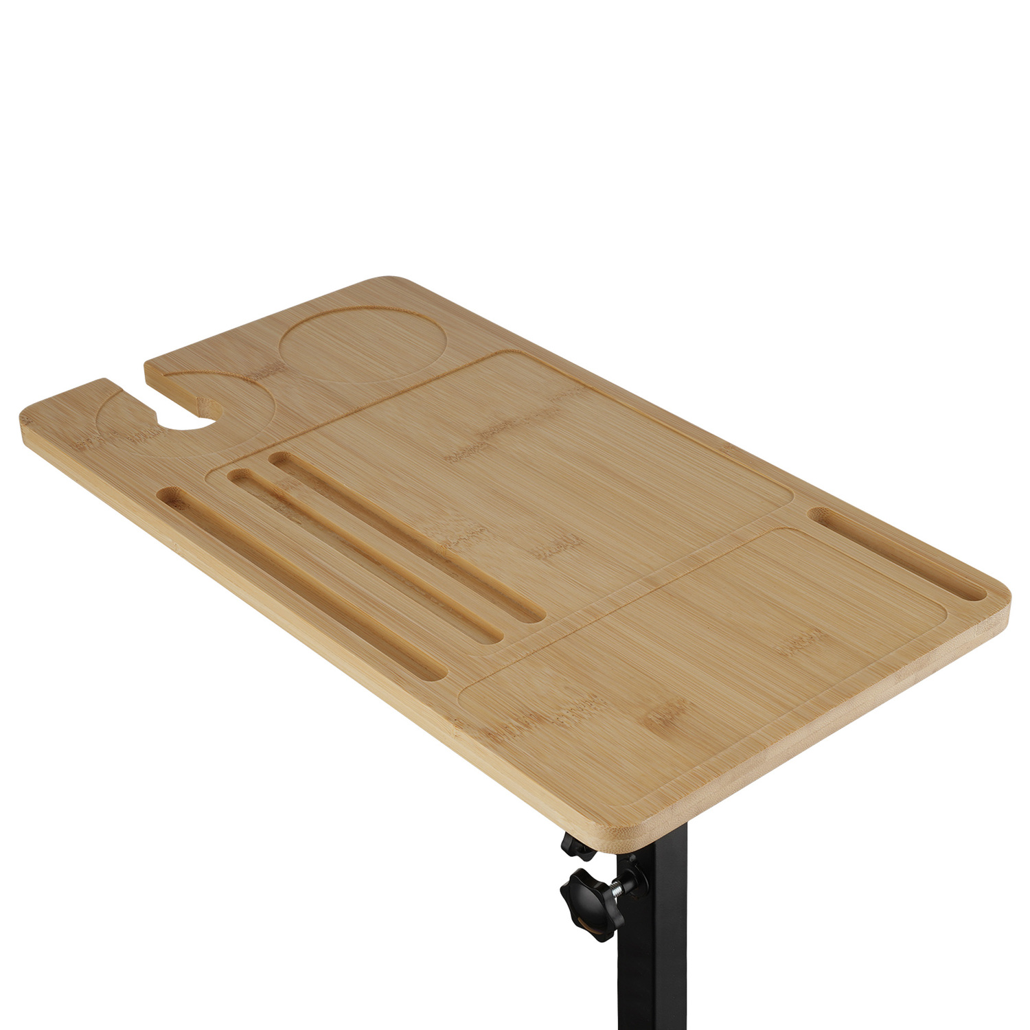 Anita Bamboo & Steel Adjustable Side Table