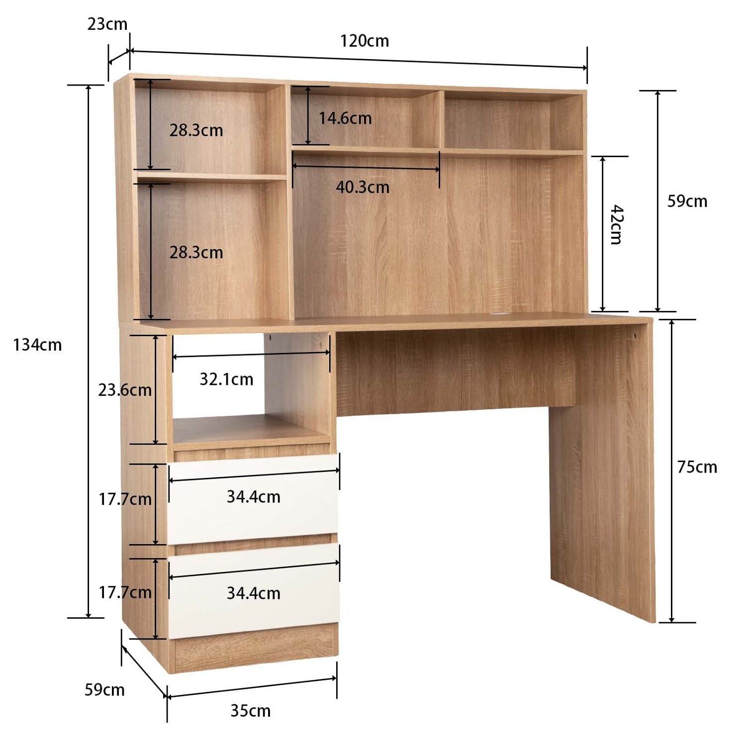 Tamara-2-Drawer-Desk-with-Hutch