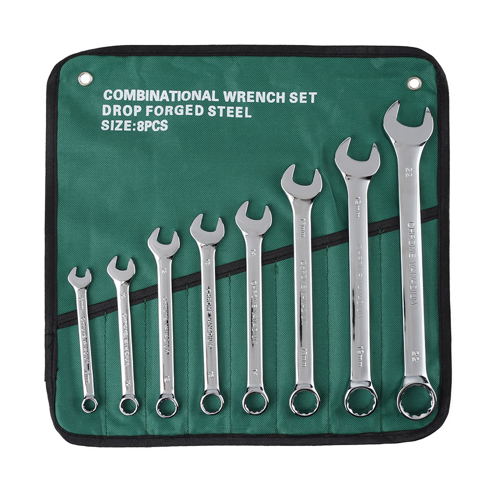 8 Piece Reigh Portable Dual-Purpose Combination Wrench Set