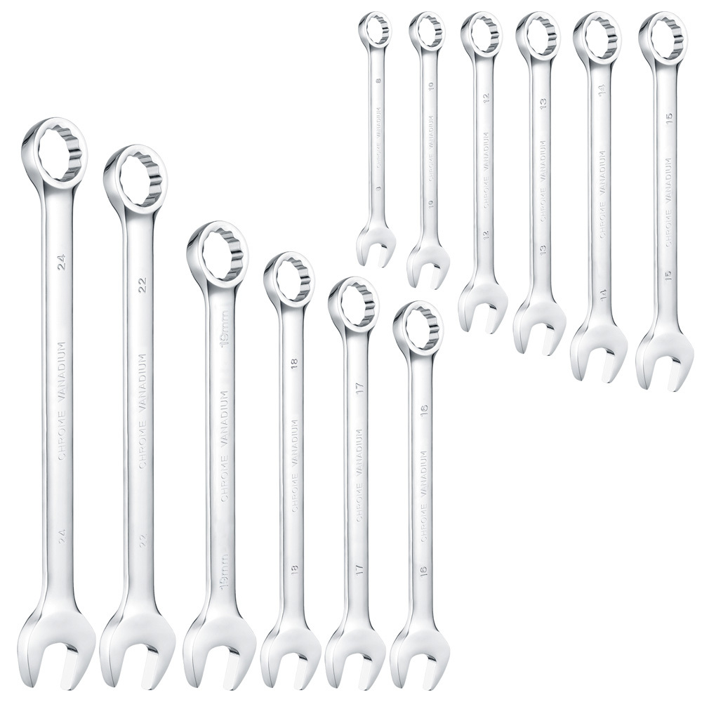 12 Piece Reigh Portable Dual-Purpose Combination Wrench Set