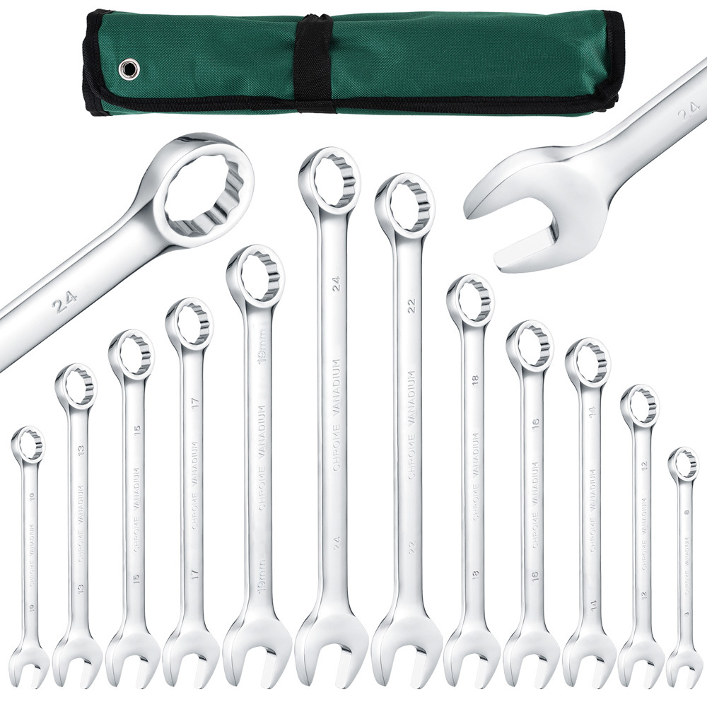 12 Piece Reigh Portable Dual-Purpose Combination Wrench Set