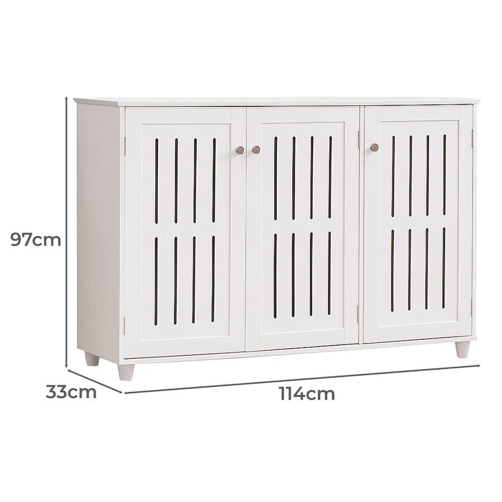 Thayer 3 Door Shoe Cabinet