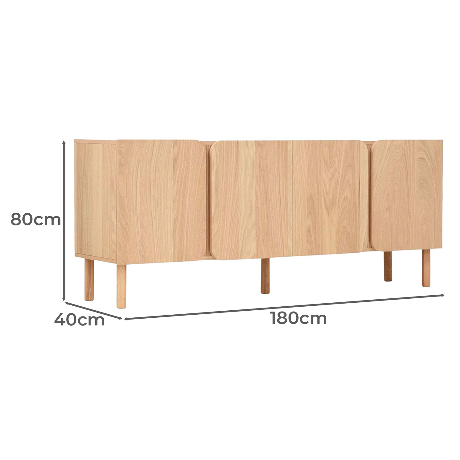 Finn 4 Door Sideboard