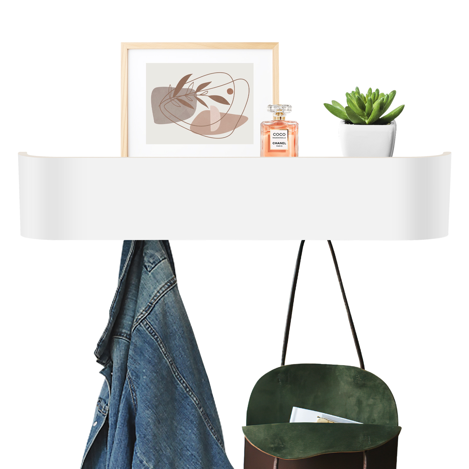Daro Floating Shelf with Hooks