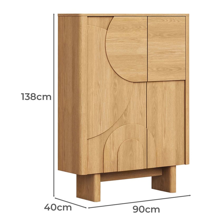 Natural Kleon 2 Door Sideboard