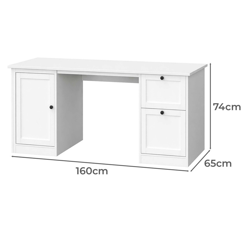 Demetra 2 Drawer Desk