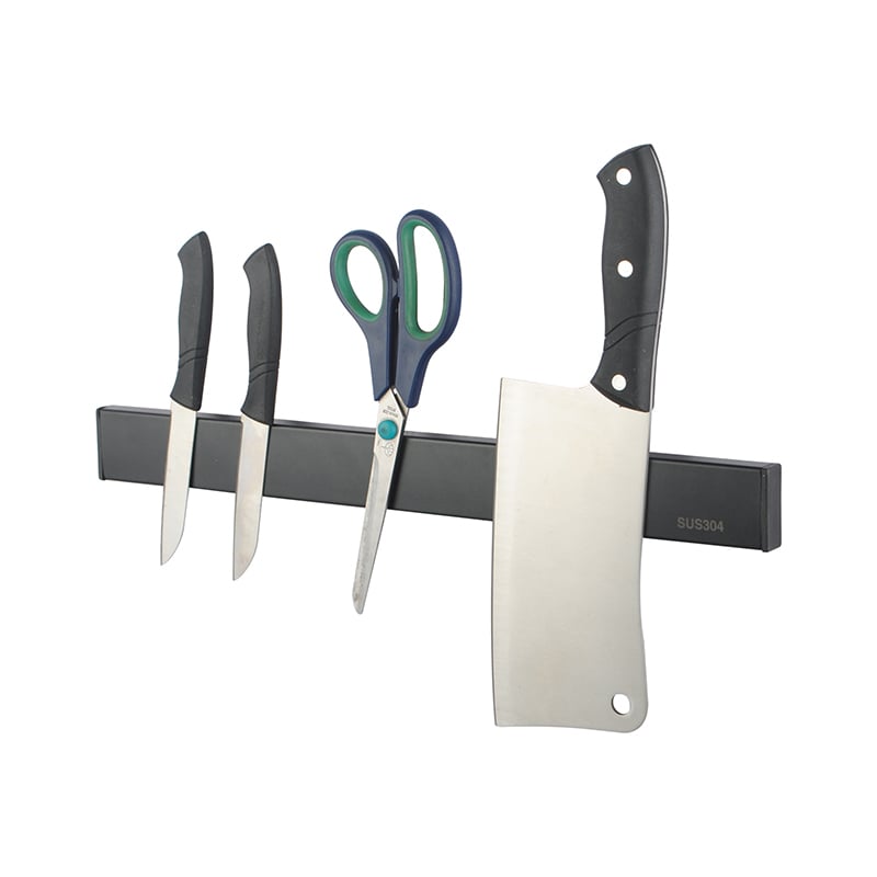 Black 30cm Magnetic Bar Strip Knife Holder