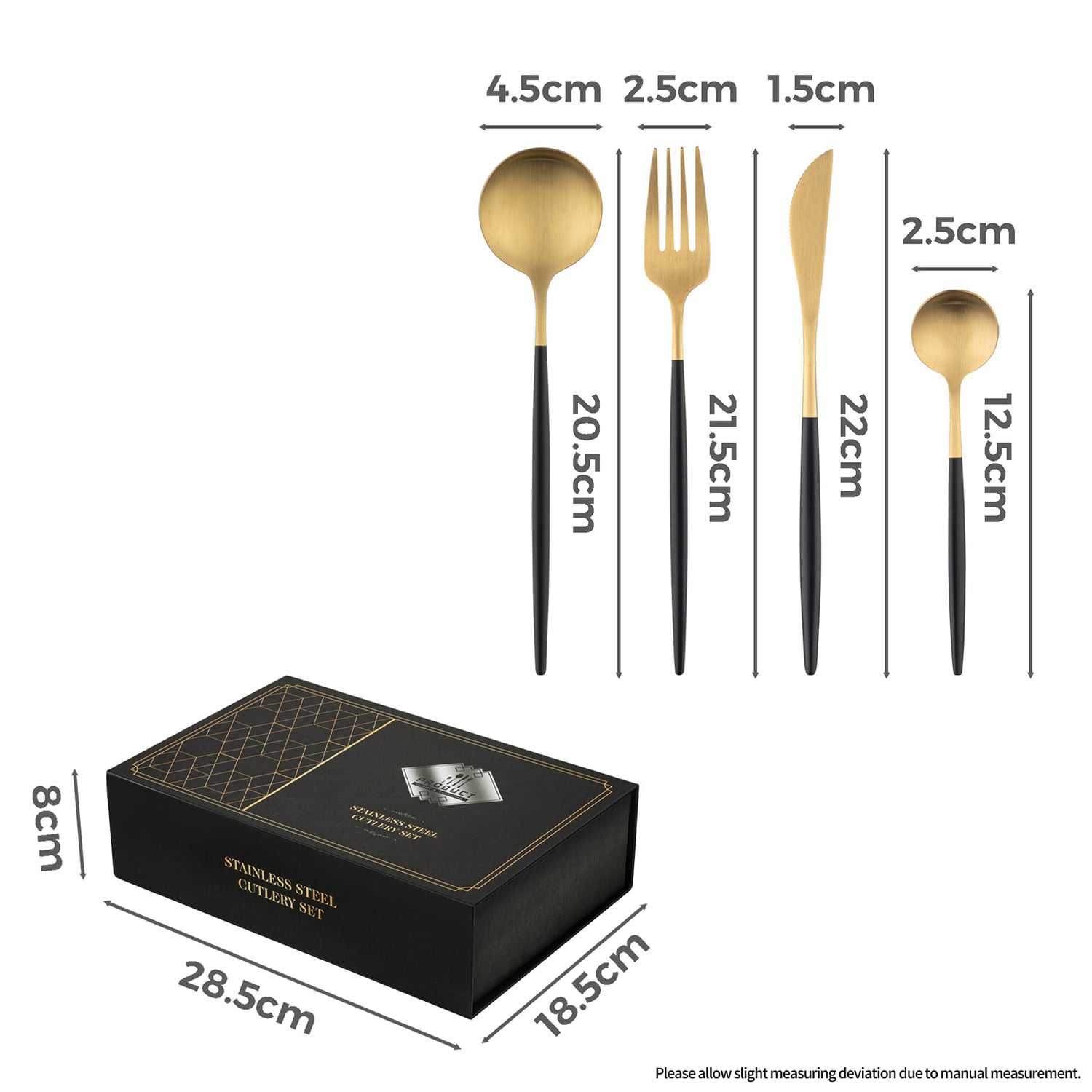 24 Piece Mari Stainless Steel Cutlery Set