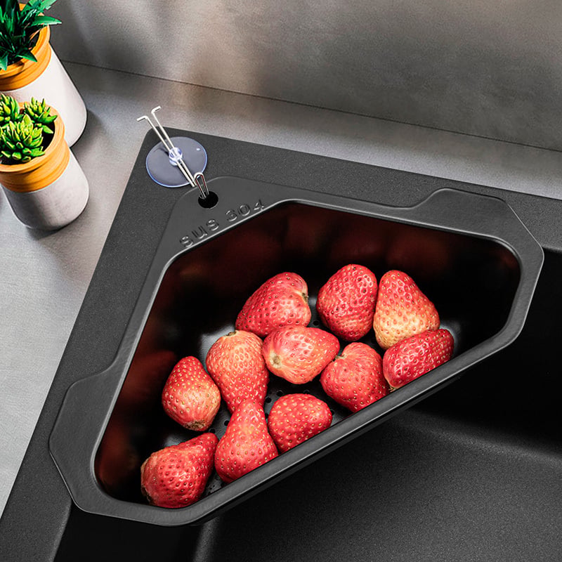 Stainless Steel Kitchen Drain Basket Rack