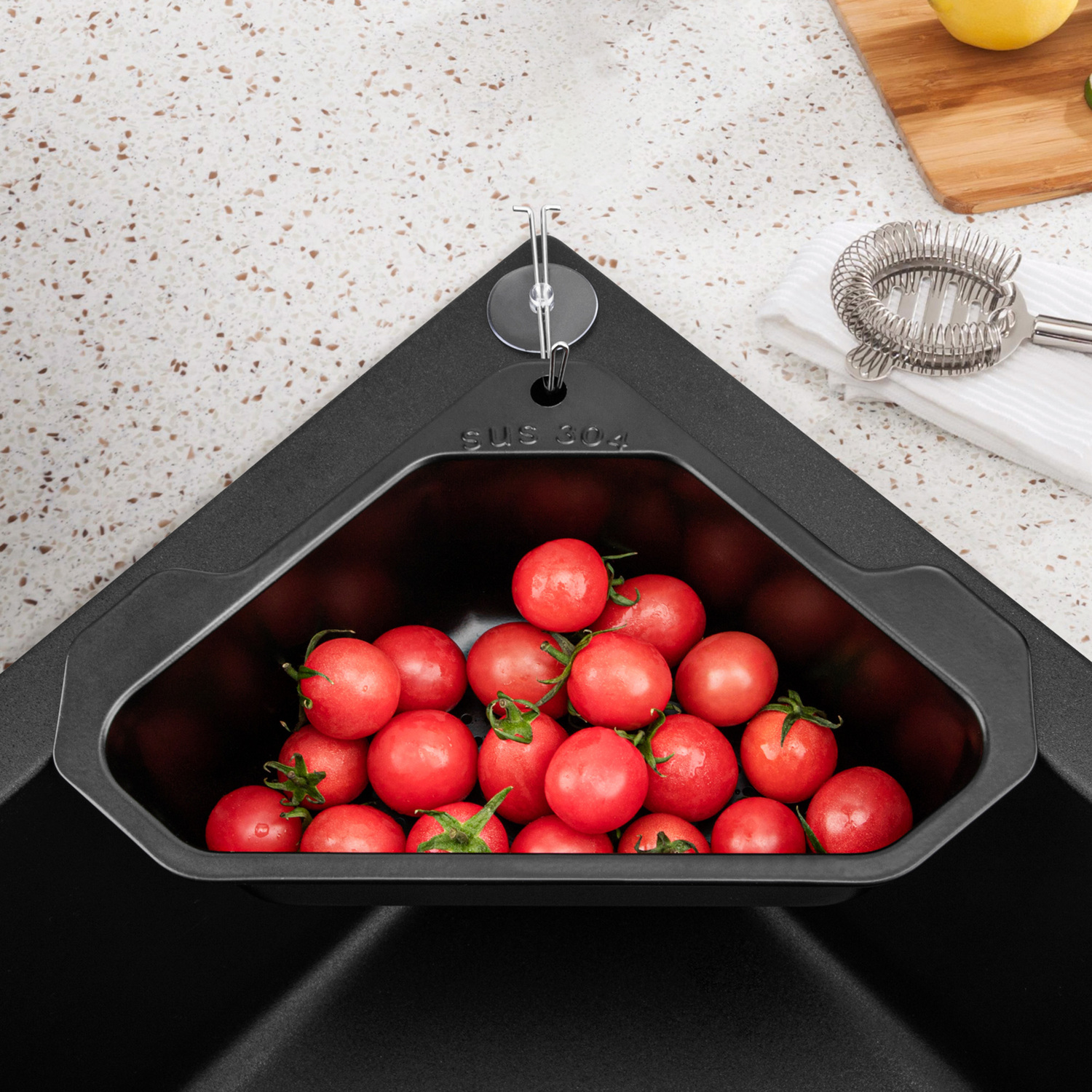 Stainless Steel Kitchen Drain Basket Rack
