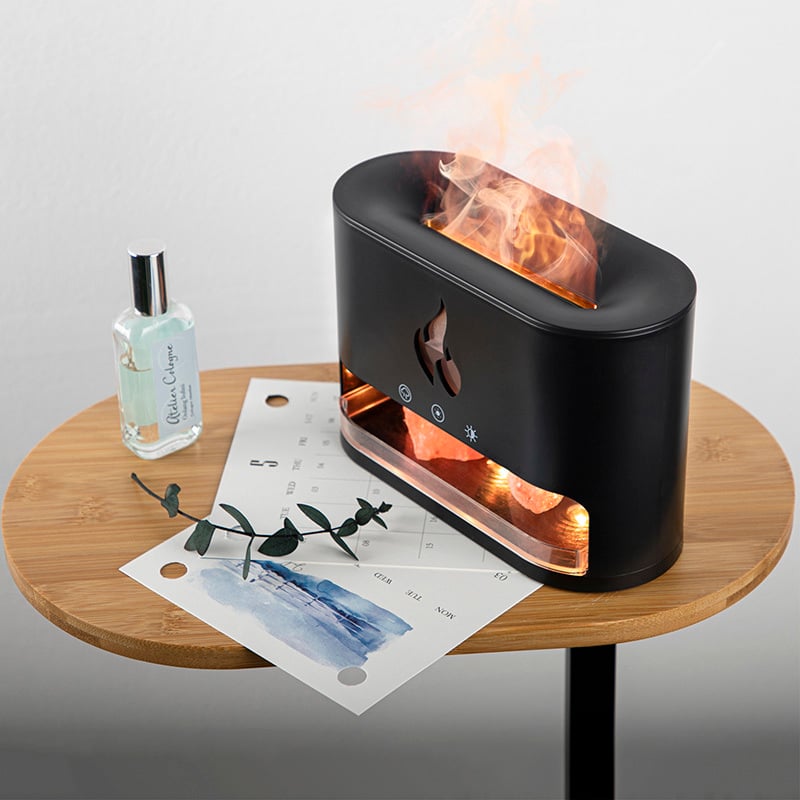 Salt Stone Flame Aroma Humidifier