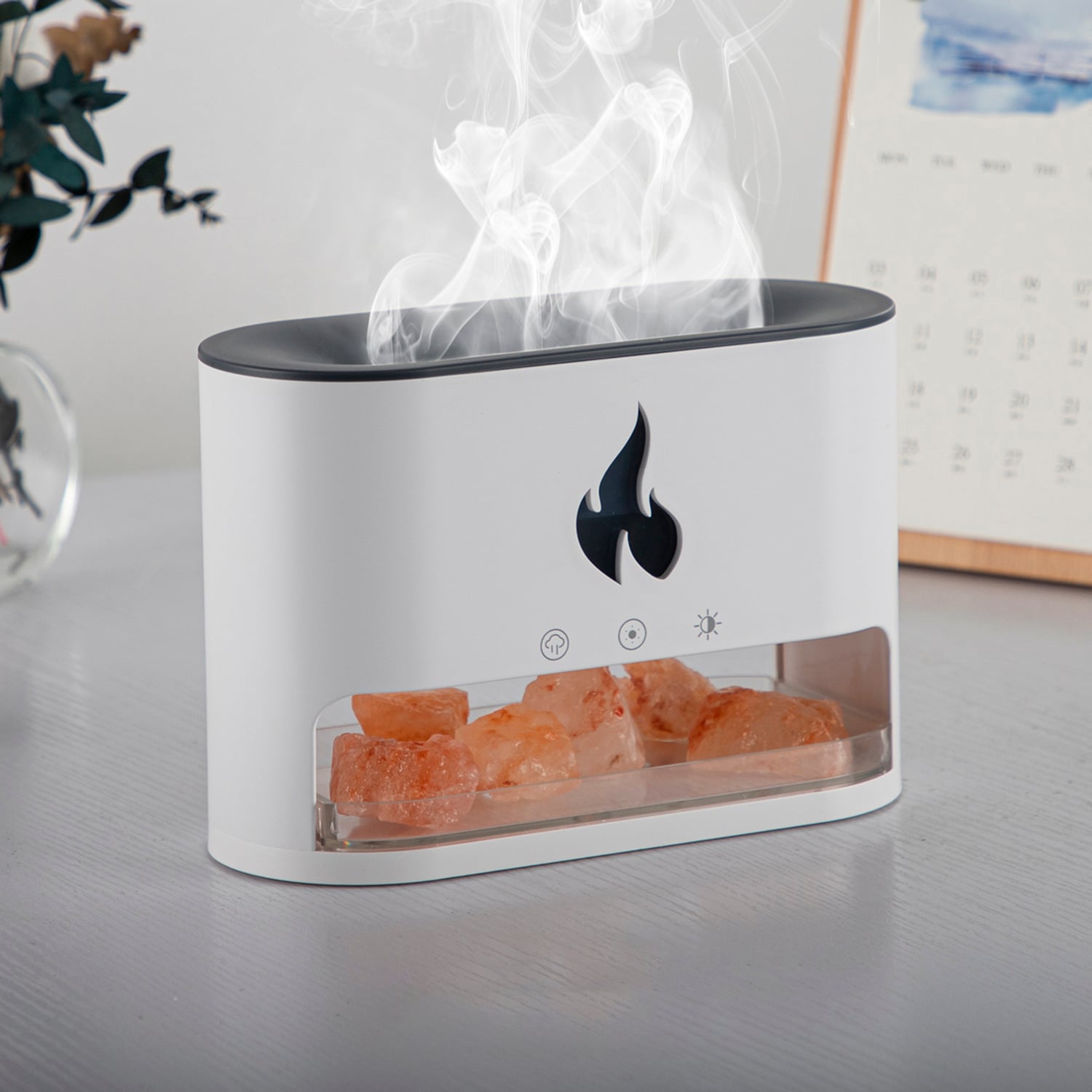 Salt Stone Flame Aroma Humidifier